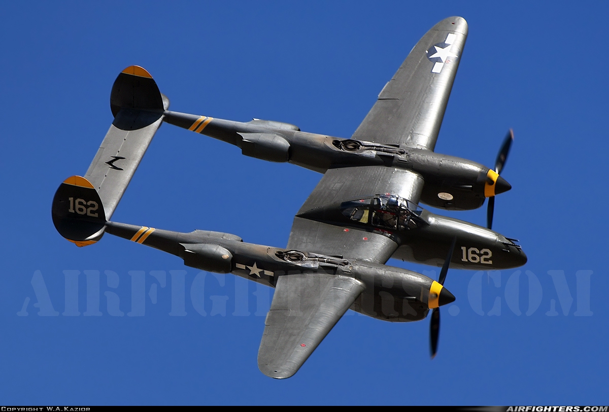 Private - Planes of Fame Air Museum Lockheed P-38J Lightning N138AM at Lancaster - General William J Fox (WJF), USA
