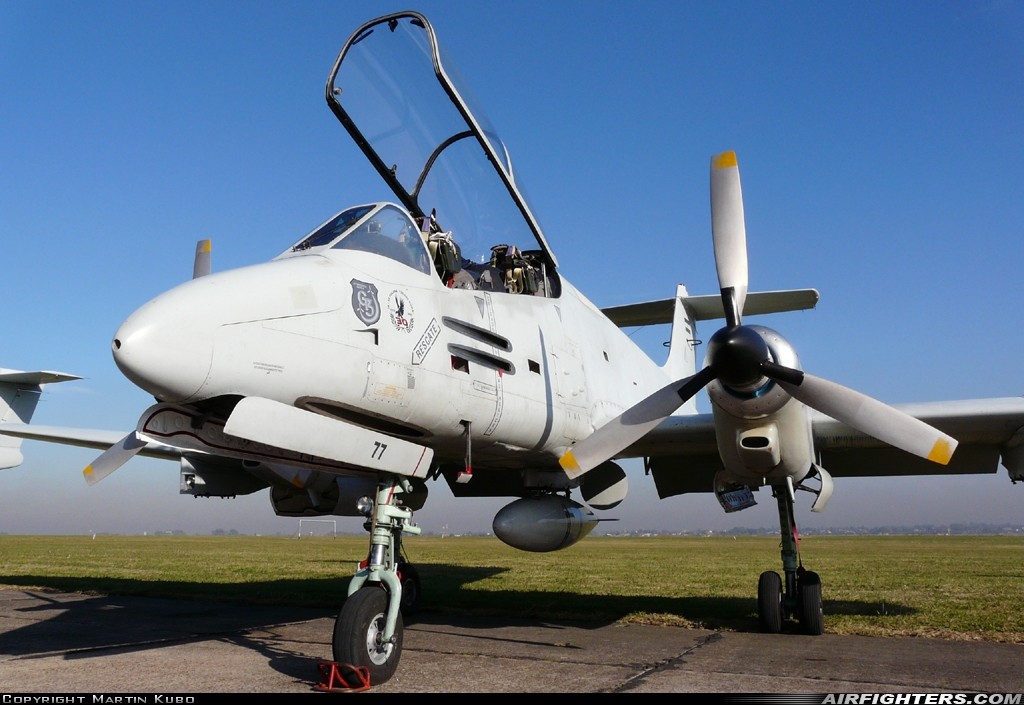 Argentina - Air Force FMA IA-58D Pucara A-577 at El Palomar (PAL / SADP), Argentina