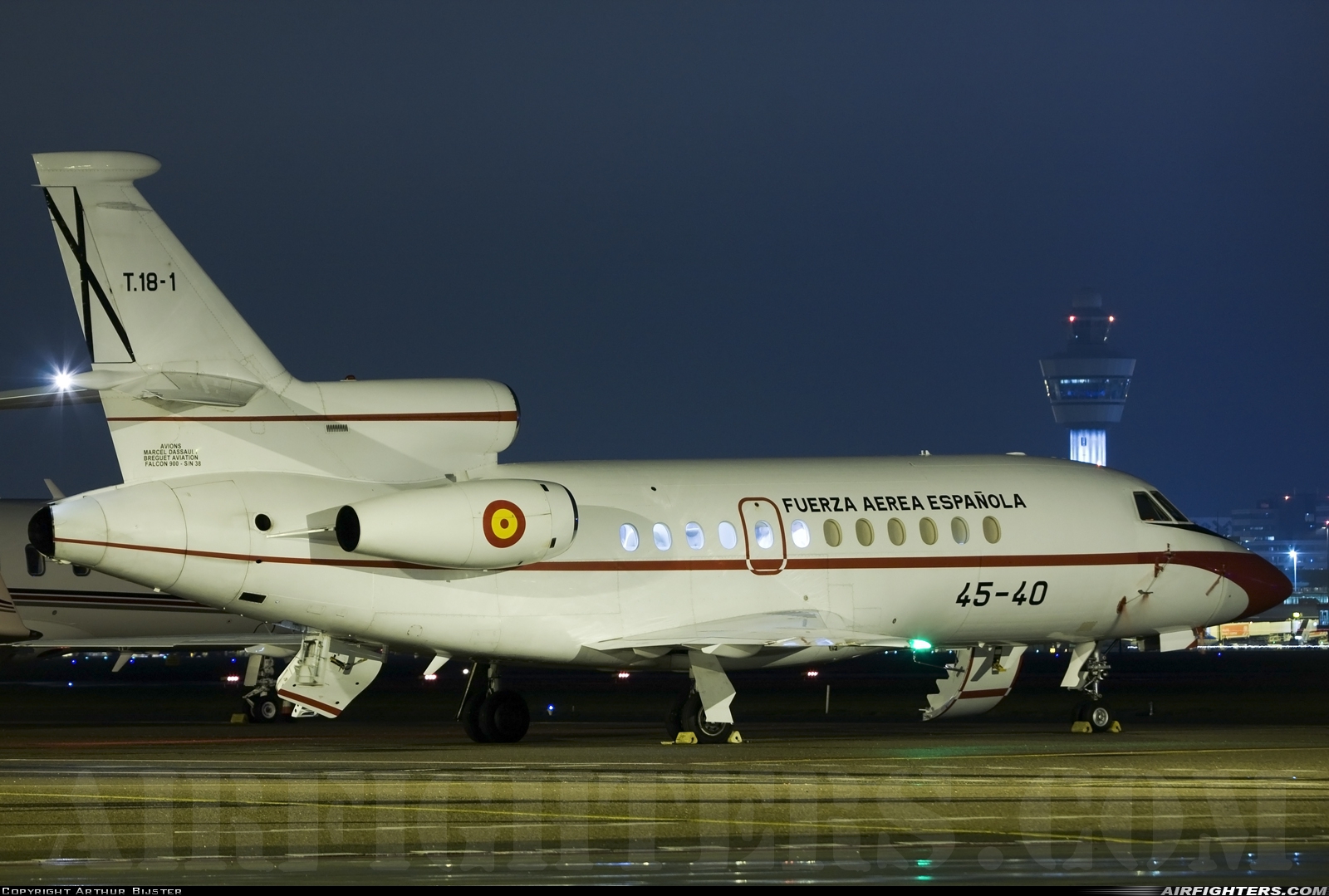 Spain - Air Force Dassault Falcon 900 T.18-1 at Amsterdam - Schiphol (AMS / EHAM), Netherlands