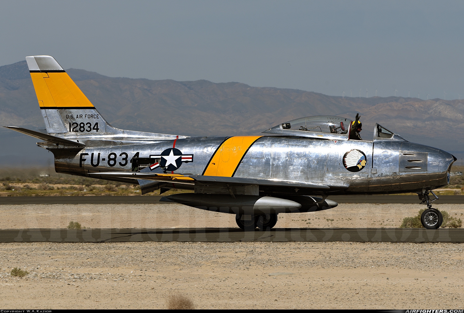Private - Planes of Fame Air Museum North American F-86F Sabre NX186AM at Lancaster - General William J Fox (WJF), USA