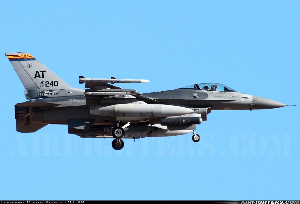 USA - Air Force General Dynamics F-16C Fighting Falcon 86-0240 at Las Vegas - Nellis AFB (LSV / KLSV), USA