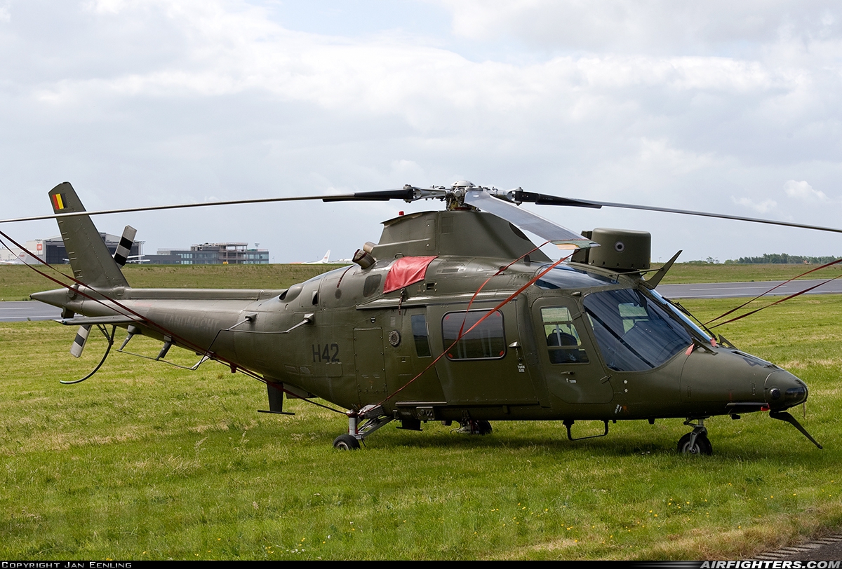 Belgium - Army Agusta A-109HA (A-109BA) H42 at Liege (- Bierset) (LGG / EBLG), Belgium