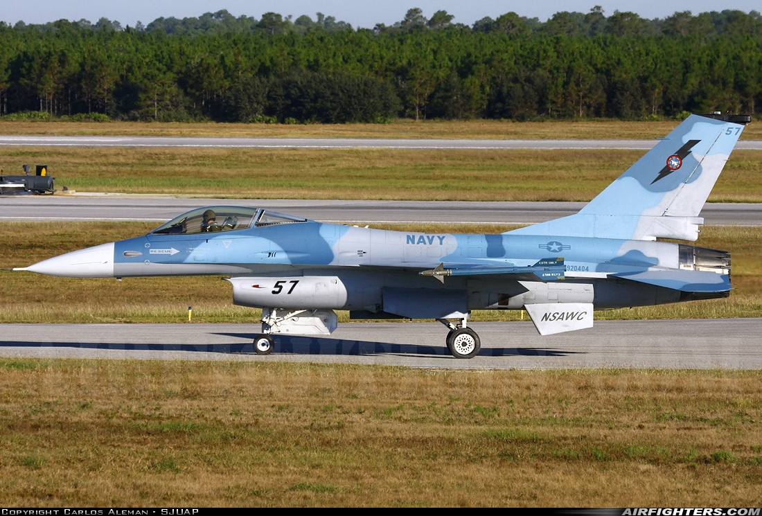 USA - Navy General Dynamics F-16A Fighting Falcon 920404 at Pensacola - NAS / Forrest Sherman Field (NPA / KNPA), USA