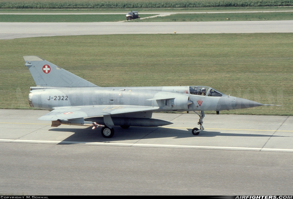 Switzerland - Air Force Dassault Mirage IIIS J-2322 at Payerne (LSMP), Switzerland