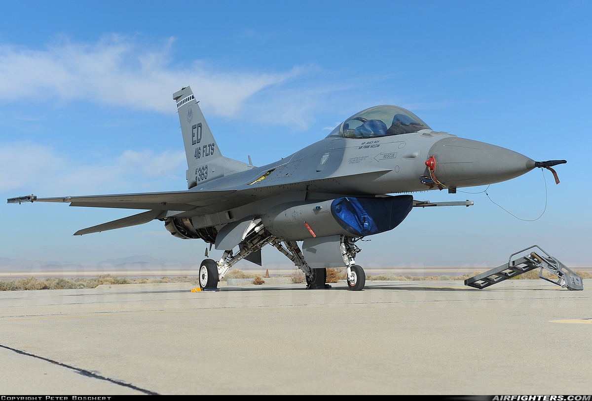 USA - Air Force General Dynamics F-16C Fighting Falcon 91-0383 at Edwards - AFB (EDW / KEDW), USA