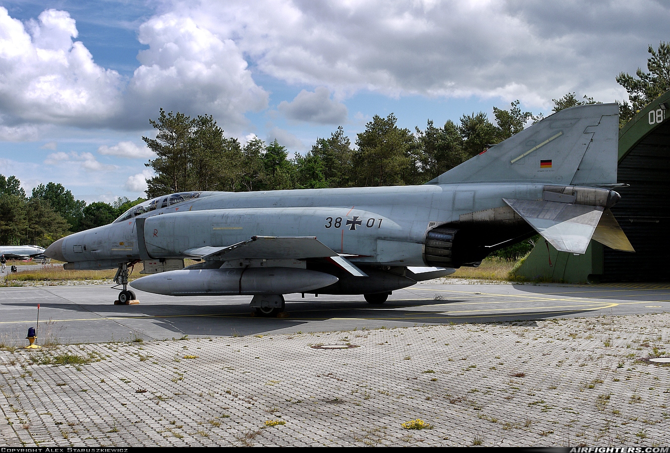 Germany - Air Force McDonnell Douglas F-4F Phantom II 38+01 at Wittmundhafen (Wittmund) (ETNT), Germany