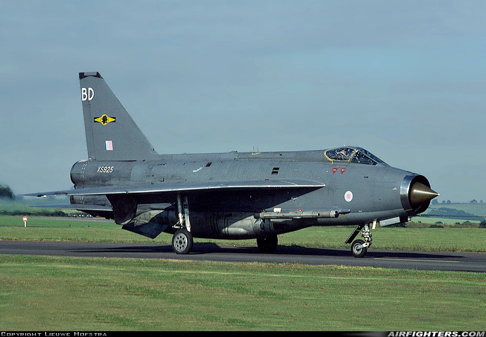 UK - Air Force English Electric Lightning F6 XS925 at Binbrook (GSY / EGXB), UK