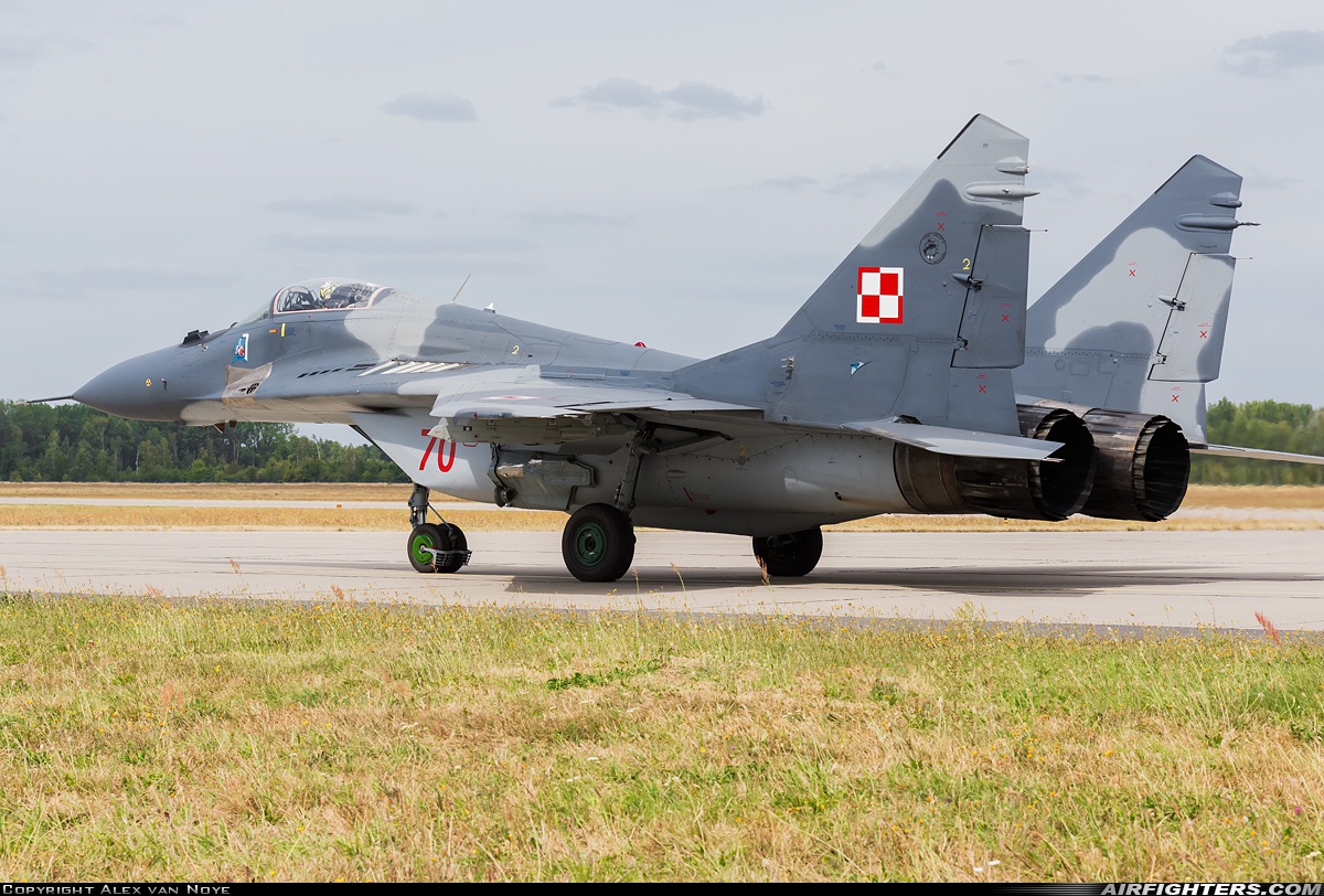 Poland - Air Force Mikoyan-Gurevich MiG-29A (9.12A) 70 at Minsk Mazowiecki (EPMM), Poland