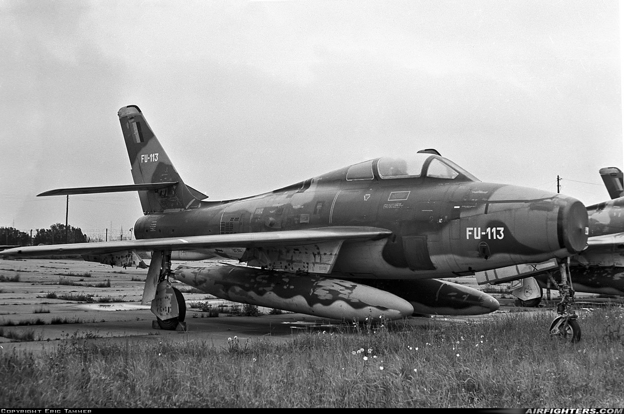 Belgium - Air Force Republic F-84F Thunderstreak FU-113 at Koksijde (EBFN), Belgium