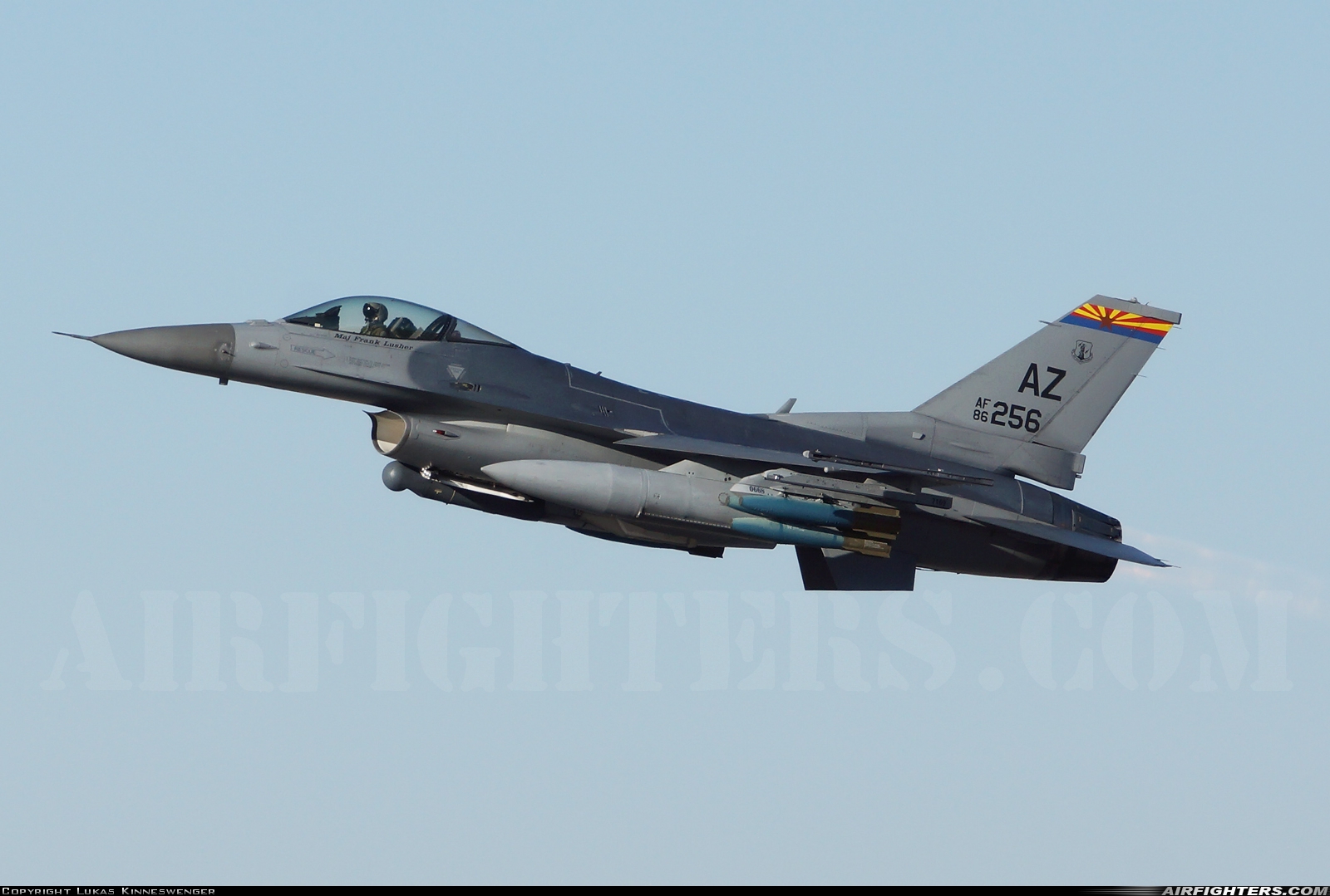 USA - Air Force General Dynamics F-16C Fighting Falcon 86-0256 at Tucson - Int. (TUS / KTUS), USA