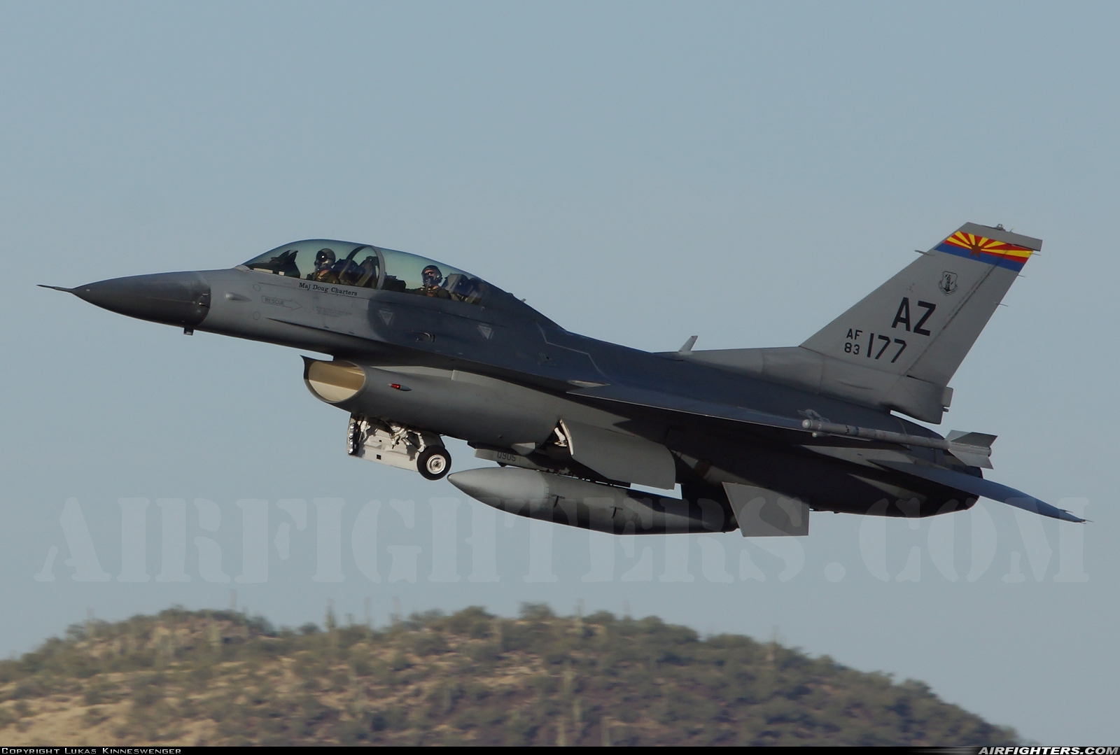 USA - Air Force General Dynamics F-16D Fighting Falcon 83-1177 at Tucson - Int. (TUS / KTUS), USA
