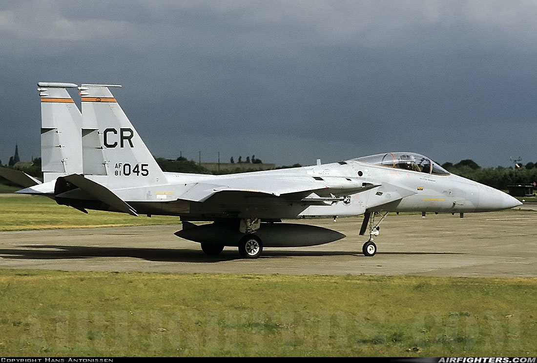 USA - Air Force McDonnell Douglas F-15C Eagle 81-0045 at Breda - Gilze-Rijen (GLZ / EHGR), Netherlands