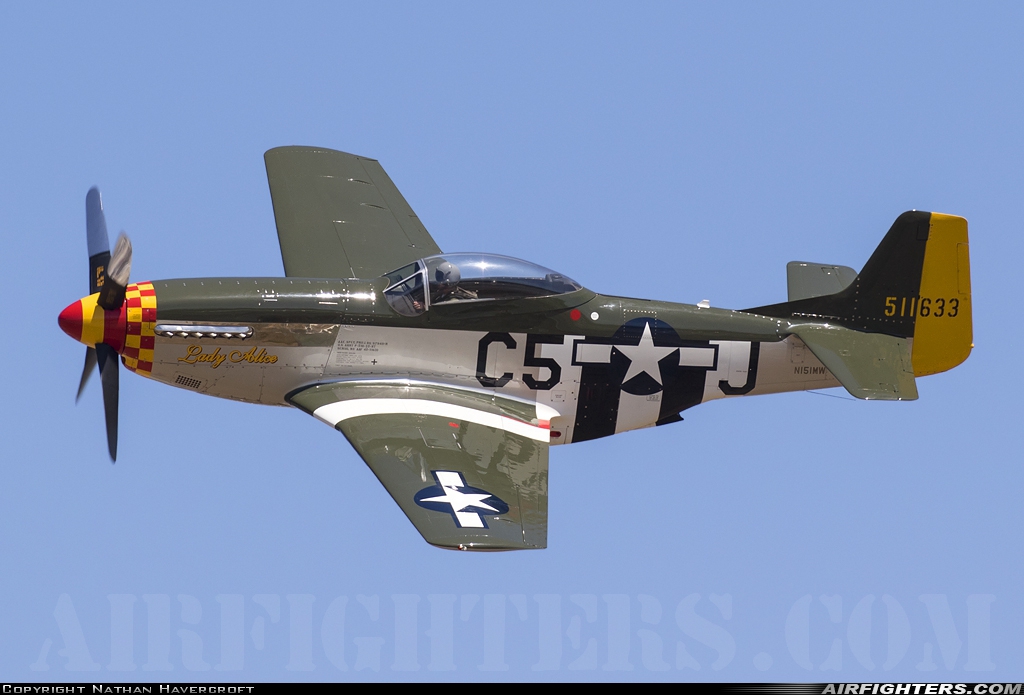 Private North American P-51D Mustang N151MW at Riverside - Municipal (RAL / KRAL), USA