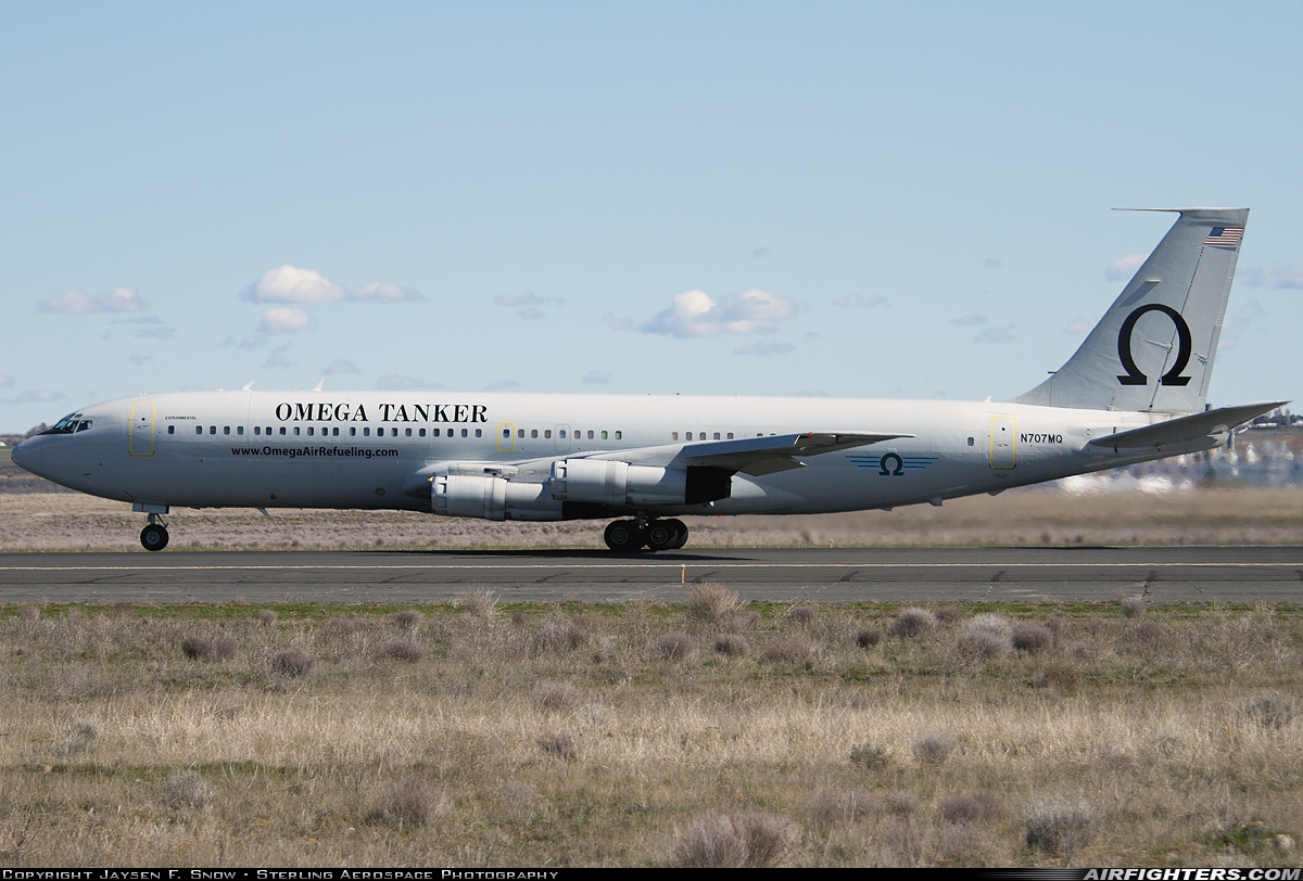 Company Owned - Omega Air Services Boeing 707-368C N707MQ at Moses Lake - Grant County Int. (Larson AFB) (MWH / LRN), USA