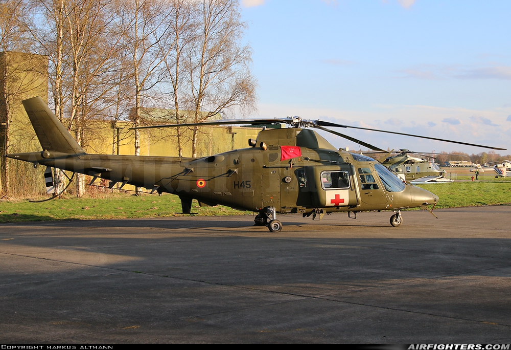 Belgium - Army Agusta A-109HA (A-109BA) H45 at Beauvechain (EBBE), Belgium