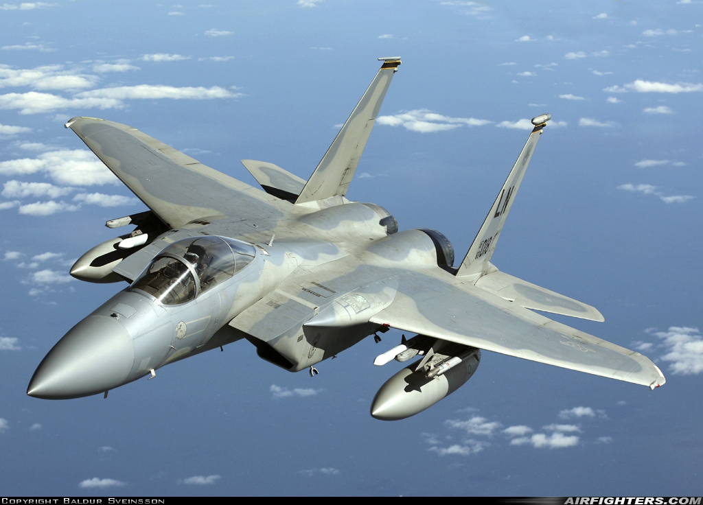USA - Air Force McDonnell Douglas F-15C Eagle 83-0018 at In Flight, Iceland