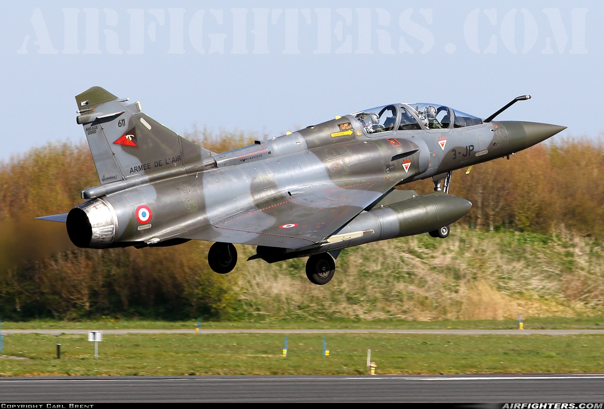 France - Air Force Dassault Mirage 2000D 611 at Leeuwarden (LWR / EHLW), Netherlands