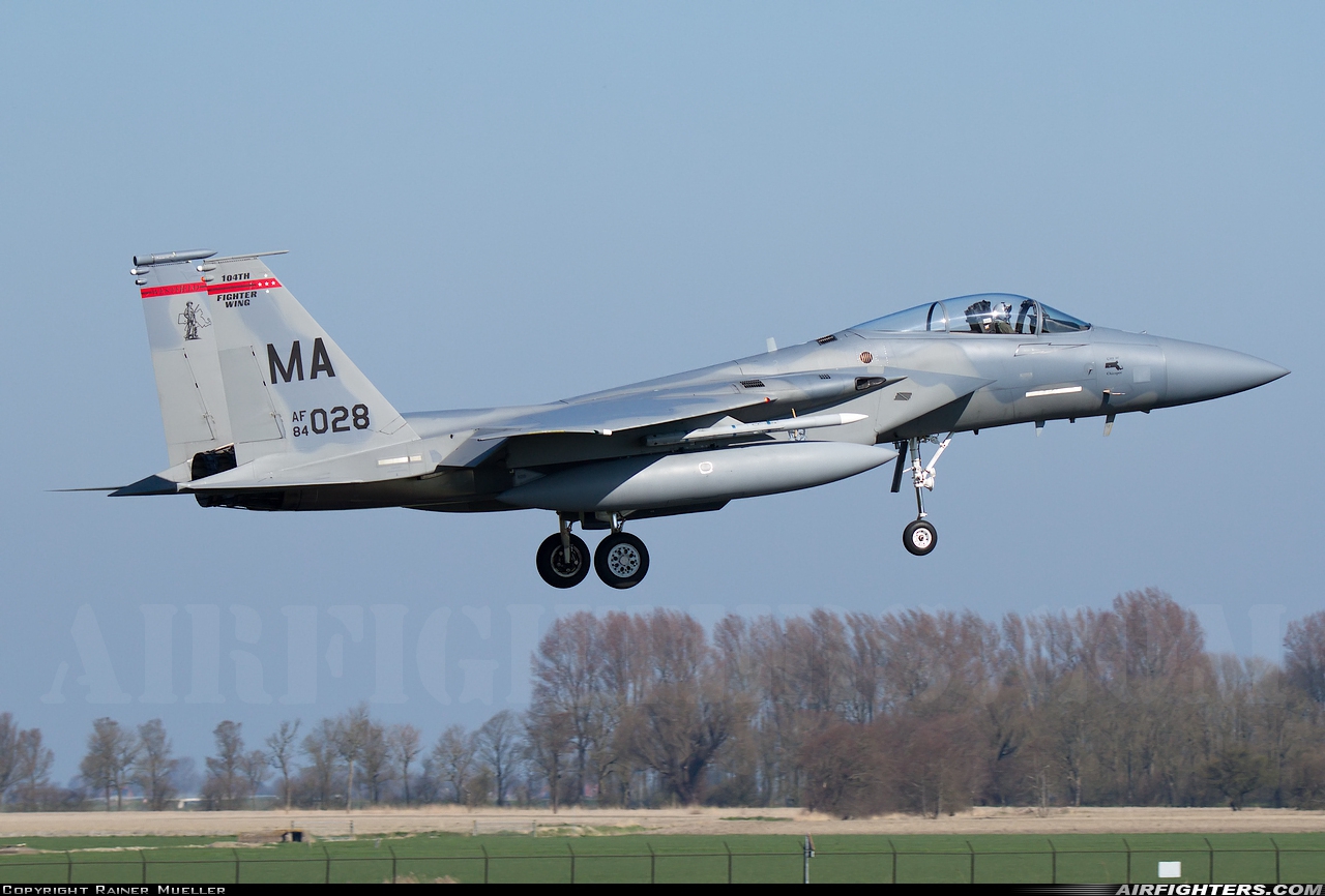 USA - Air Force McDonnell Douglas F-15C Eagle 84-0028 at Leeuwarden (LWR / EHLW), Netherlands