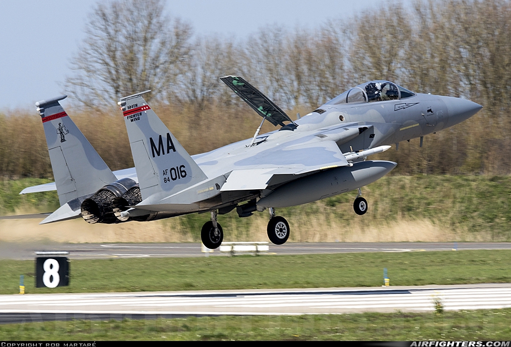 USA - Air Force McDonnell Douglas F-15C Eagle 84-0016 at Leeuwarden (LWR / EHLW), Netherlands