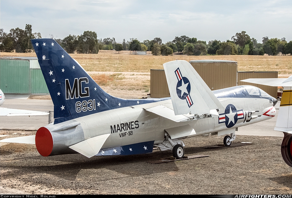 USA - Navy Vought F-8K Crusader 146931 at Paso Robles Municipal Airport (PRB / KPRB), USA