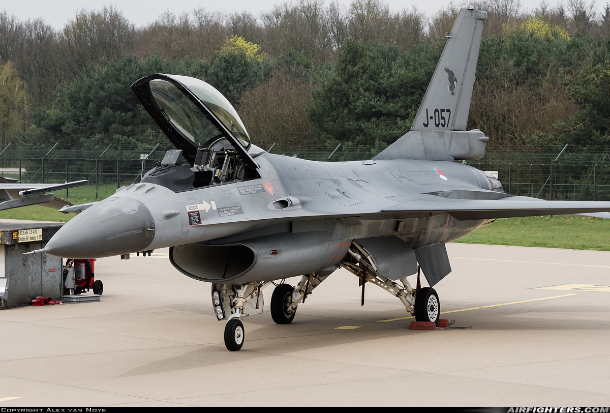 Netherlands - Air Force General Dynamics F-16AM Fighting Falcon J-057 at Uden - Volkel (UDE / EHVK), Netherlands