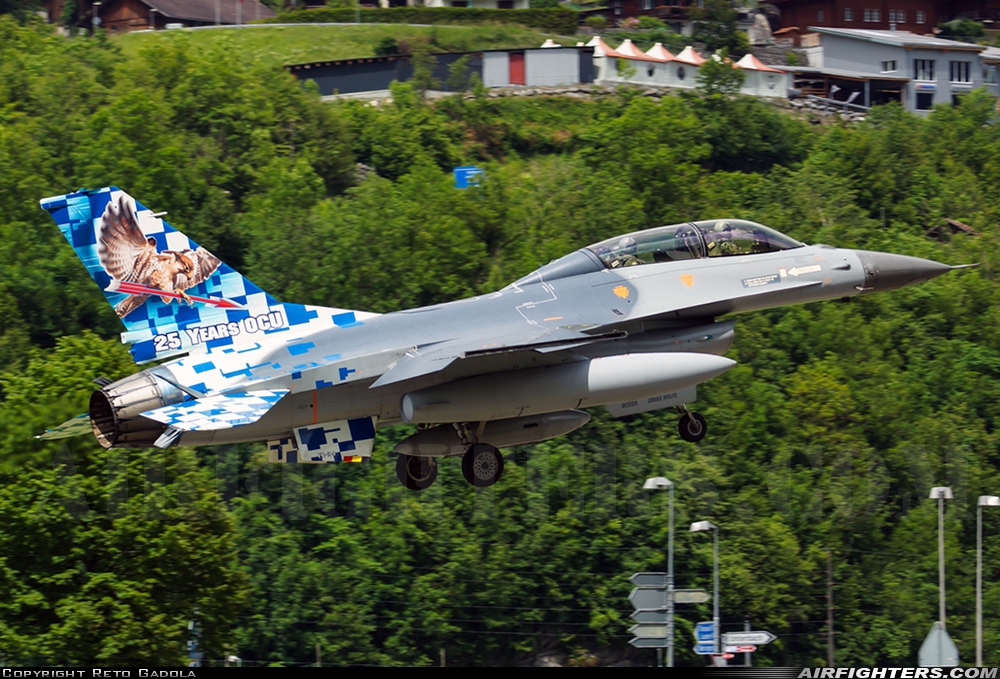 Belgium - Air Force General Dynamics F-16BM Fighting Falcon FB-24 at Meiringen (LSMM), Switzerland