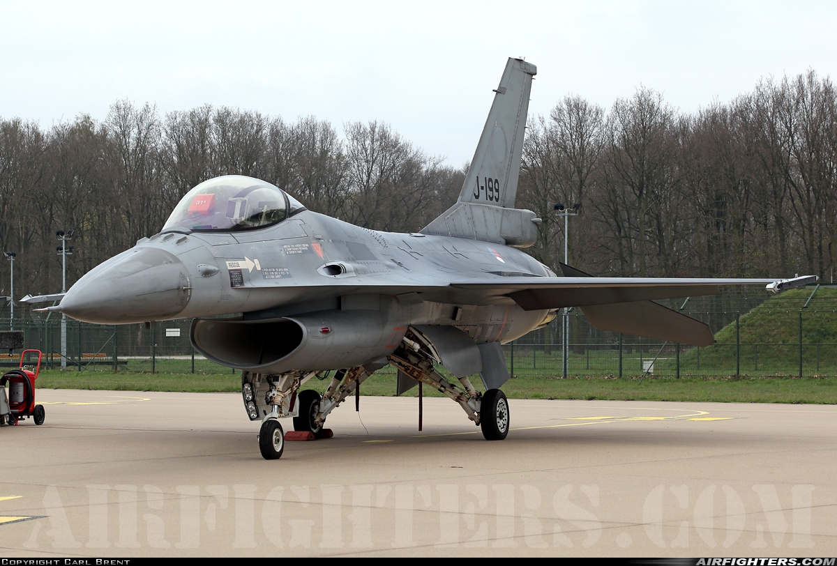 Netherlands - Air Force General Dynamics F-16AM Fighting Falcon J-199 at Uden - Volkel (UDE / EHVK), Netherlands
