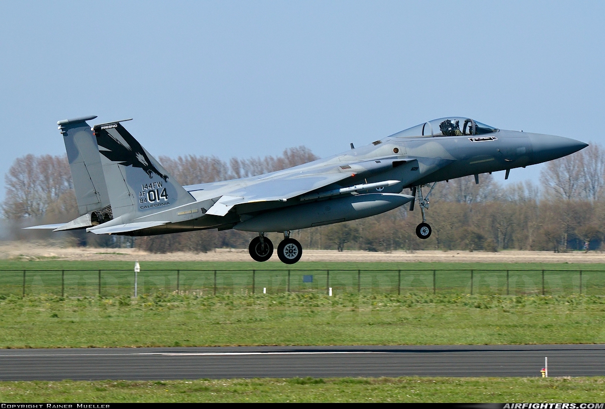 USA - Air Force McDonnell Douglas F-15C Eagle 84-0014 at Leeuwarden (LWR / EHLW), Netherlands