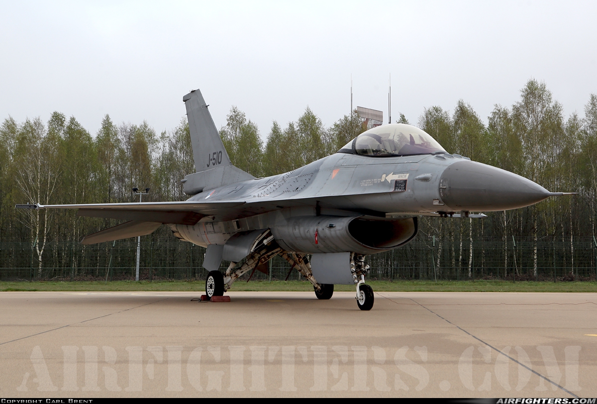 Netherlands - Air Force General Dynamics F-16AM Fighting Falcon J-510 at Uden - Volkel (UDE / EHVK), Netherlands