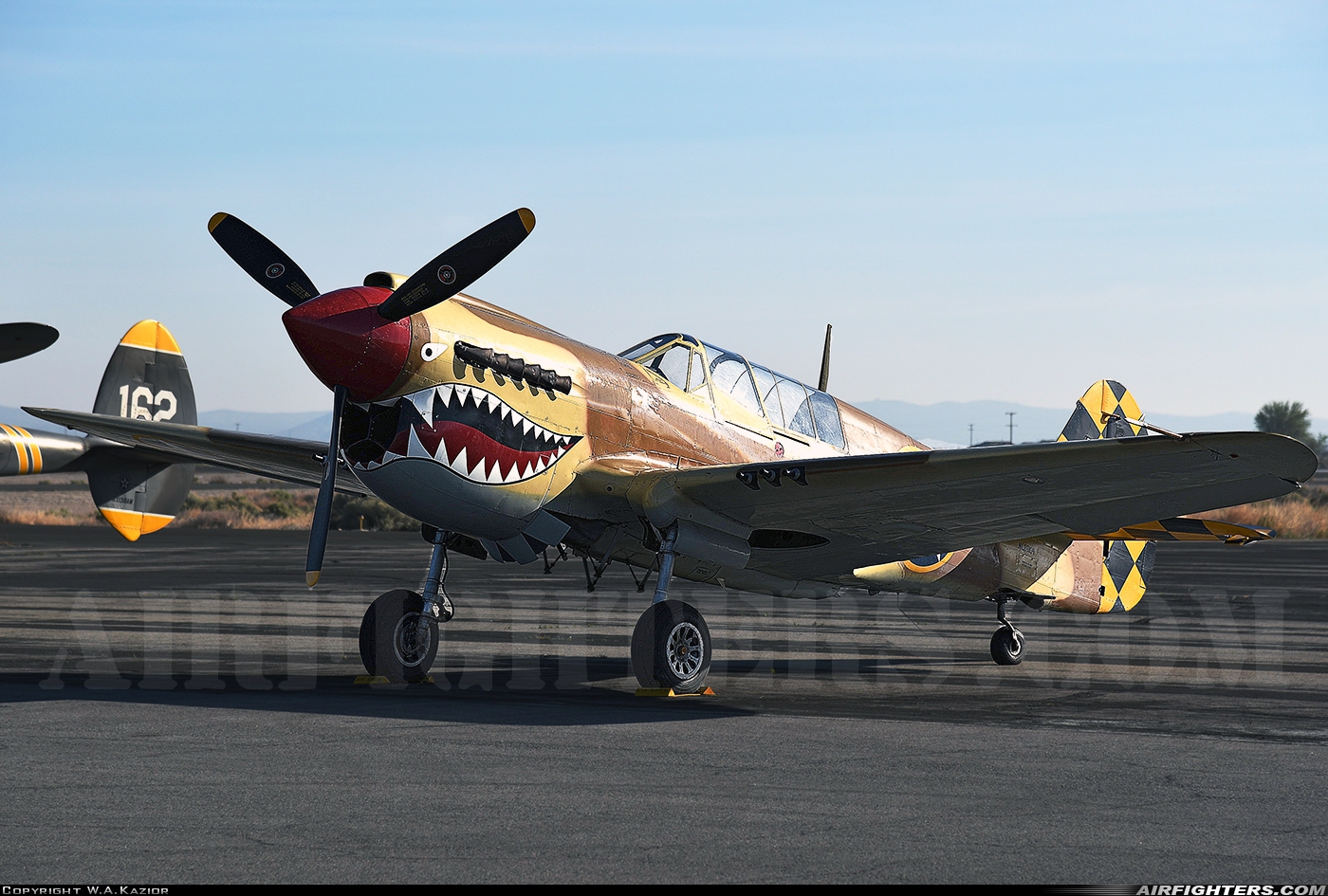 Private - Planes of Fame Air Museum Curtiss P-40N Warhawk N85104 at Lancaster - General William J Fox (WJF), USA