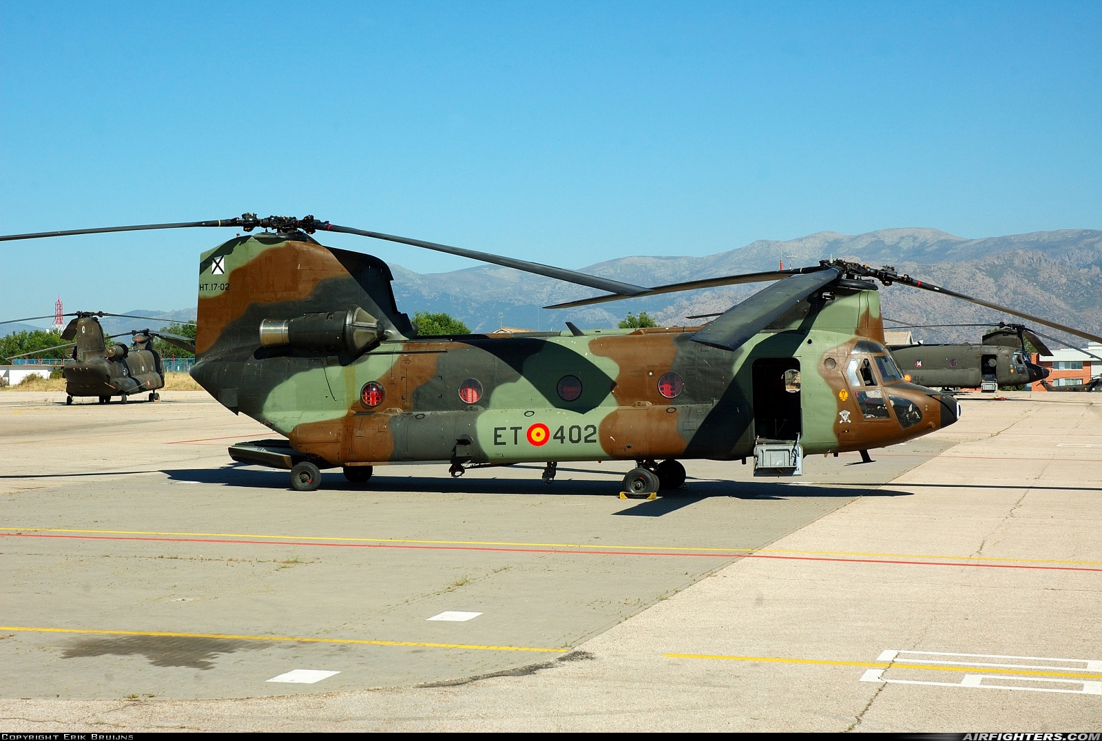 Spain - Army Boeing Vertol CH-47D Chinook HT.17-02 at Madrid - Colmenar Viejo (LECV), Spain