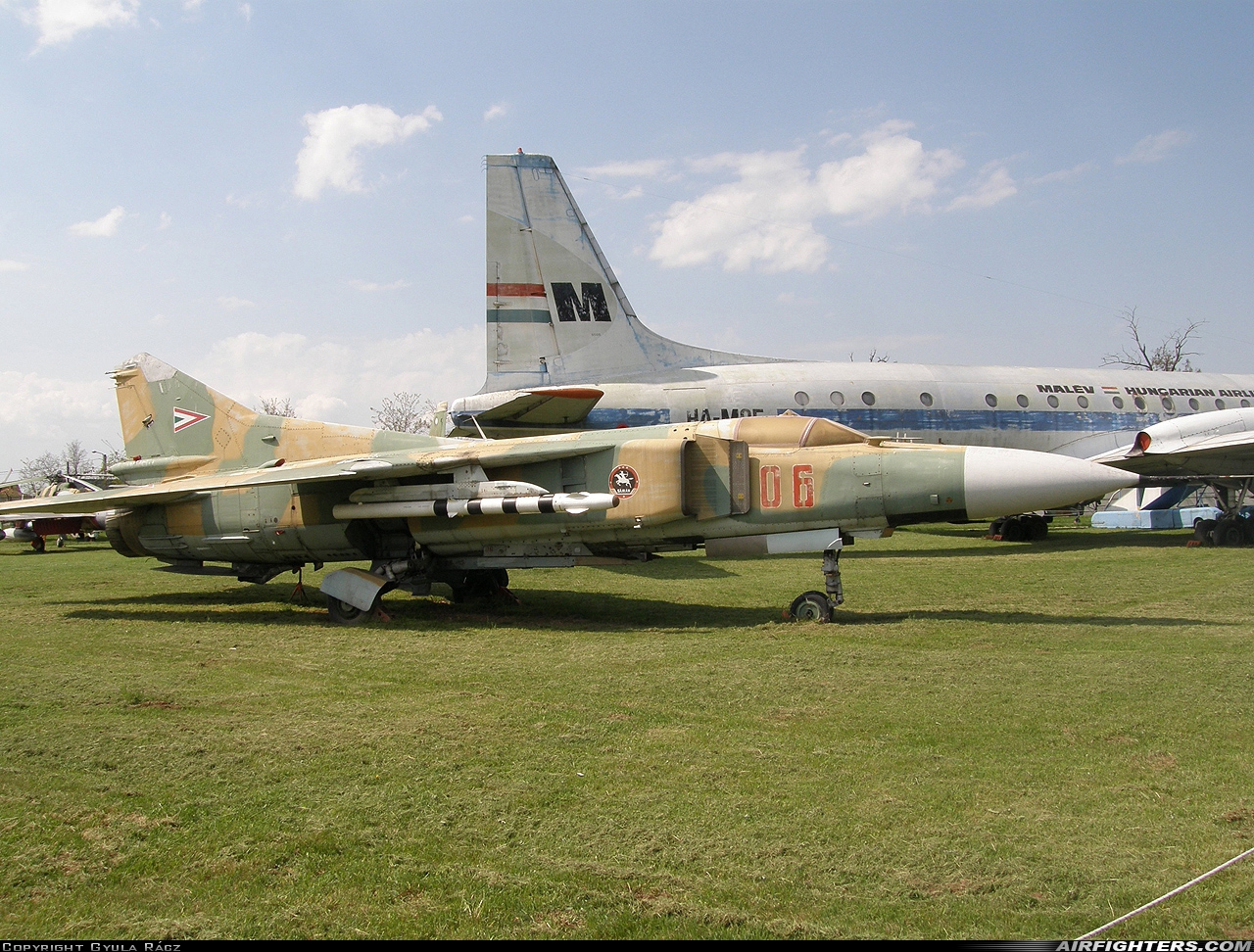 Hungary - Air Force Mikoyan-Gurevich MiG-23MF 06 at Szolnok (LHSN), Hungary