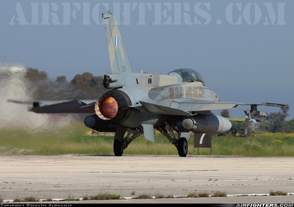 Greece - Air Force General Dynamics F-16D Fighting Falcon 024 at Andravida (Pyrgos -) (PYR / LGAD), Greece