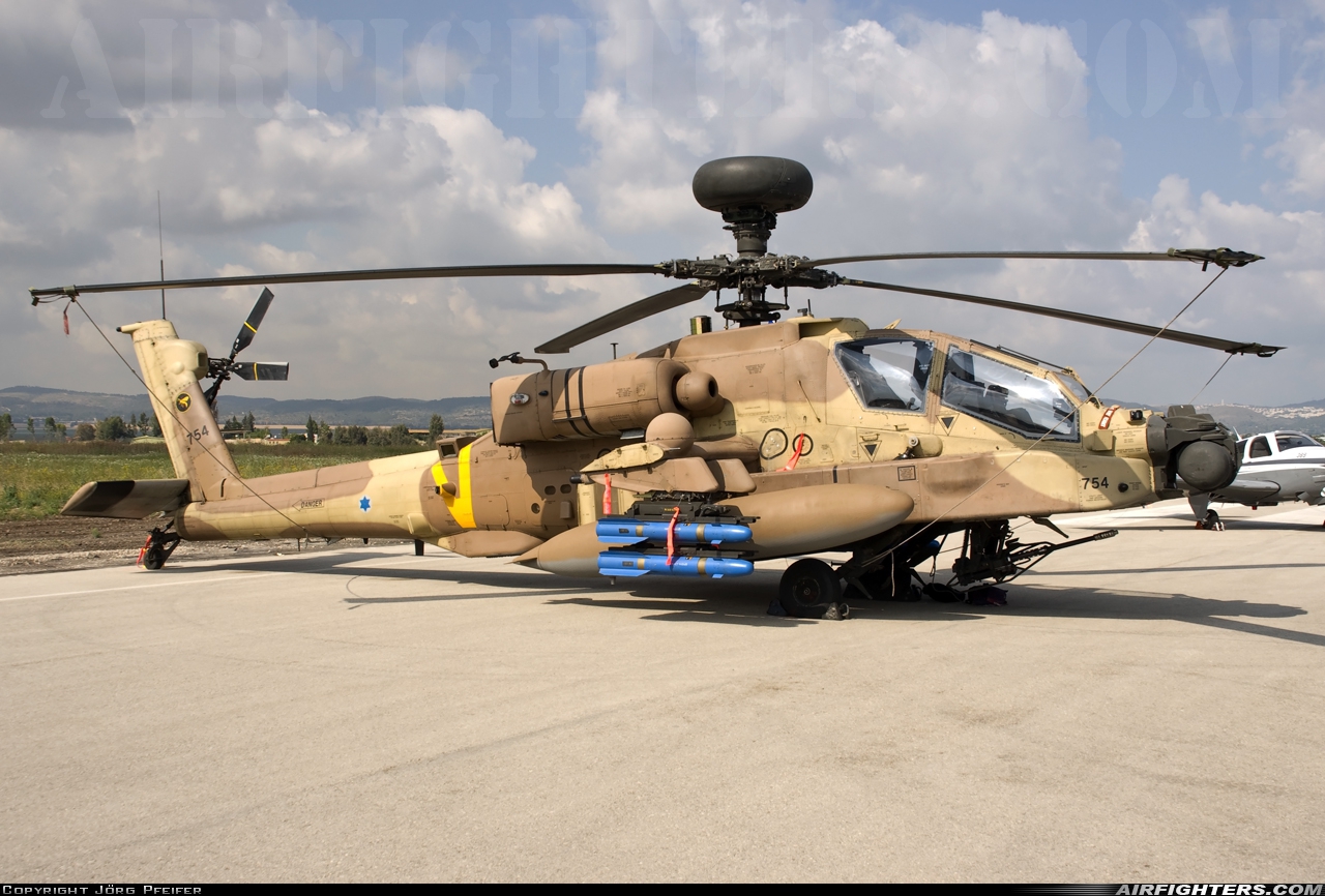 Israel - Air Force Boeing AH-64D Saraph 754 at Ramat David (LLRD), Israel