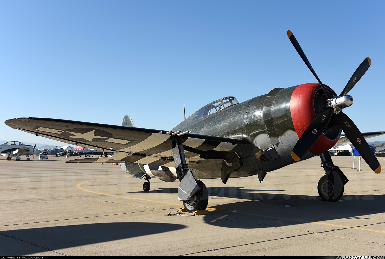 Private - Planes of Fame Air Museum Republic P-47G Thunderbolt N3395G at Riverside - March ARB (AFB / Field) (RIV / KRIV), USA
