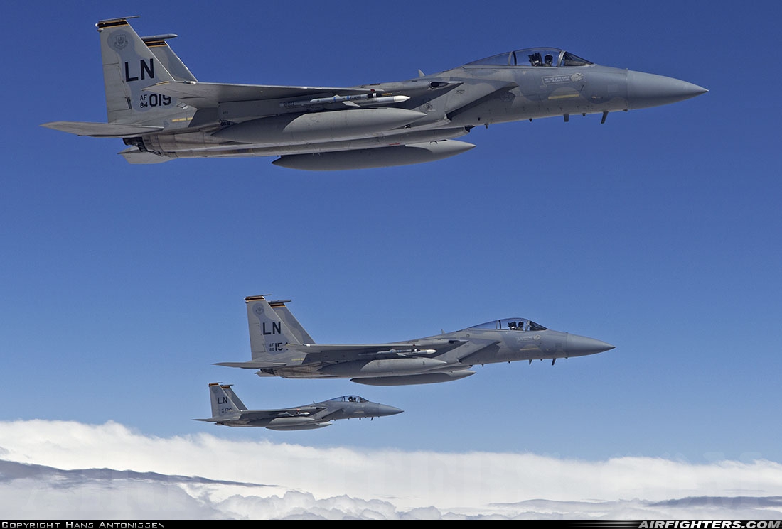 USA - Air Force McDonnell Douglas F-15C Eagle 84-0019 at In Flight, USA