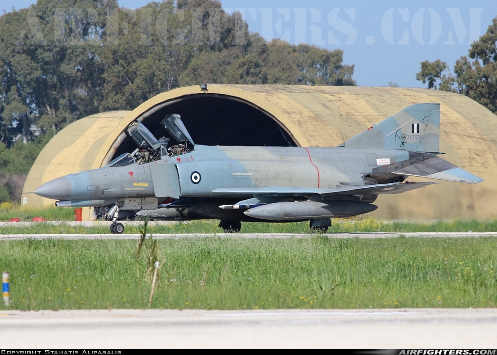Greece - Air Force McDonnell Douglas F-4E AUP Phantom II 71758 at Andravida (Pyrgos -) (PYR / LGAD), Greece