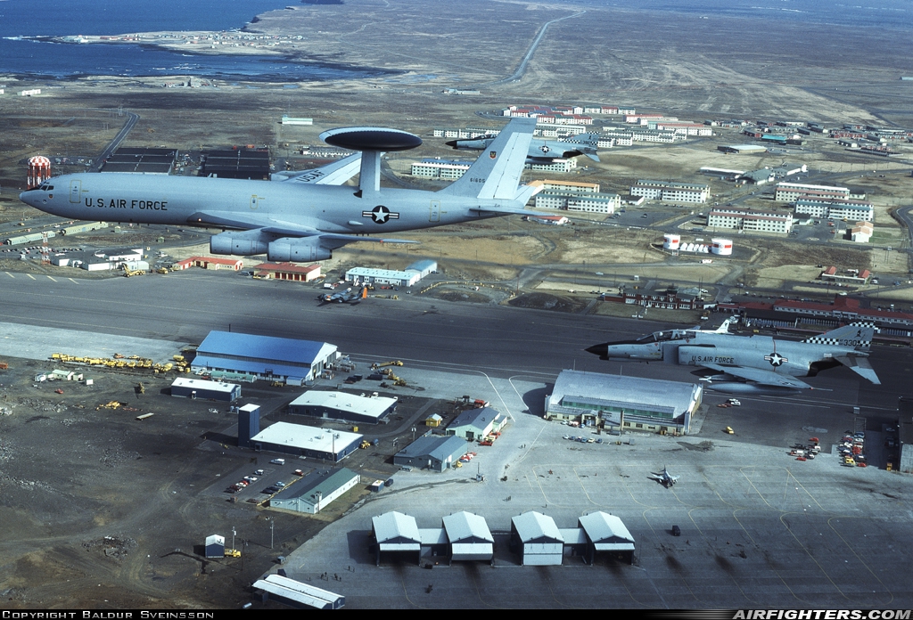 USA - Air Force Boeing E-3A Sentry (707-300) 76-1605 at In Flight, Iceland