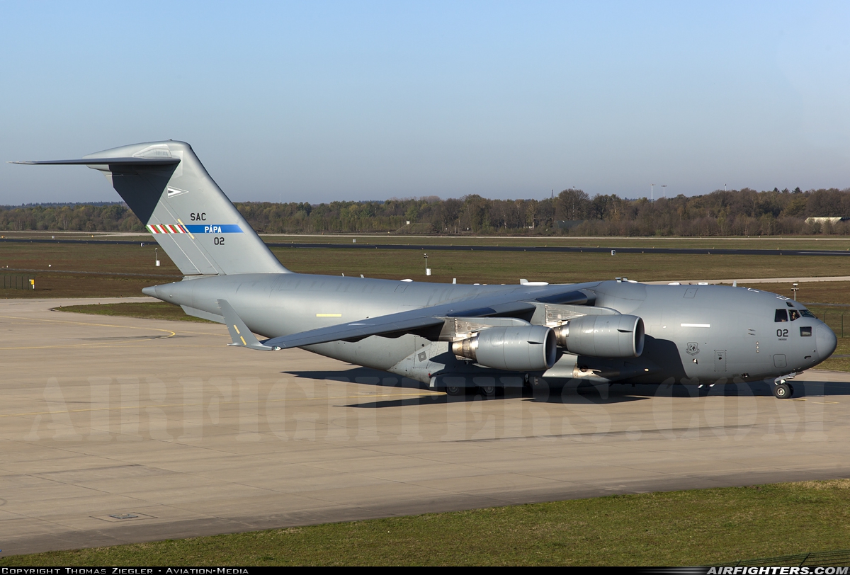 NATO - Strategic Airlift Capability Boeing C-17A Globemaster III 08-0002 at Eindhoven (- Welschap) (EIN / EHEH), Netherlands