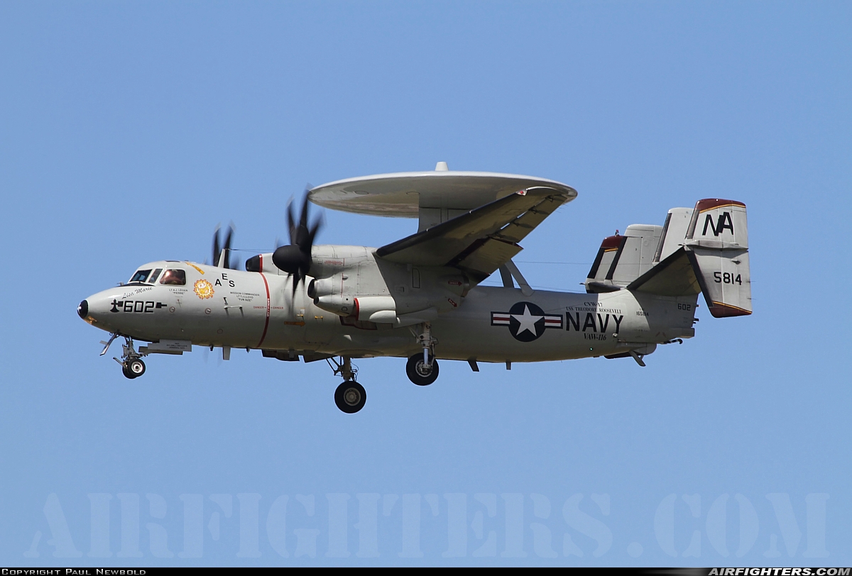 USA - Navy Grumman E-2C II Hawkeye 165814 at Point Mugu - NAS / Naval Bases Ventura County (NTD / KNTD), USA
