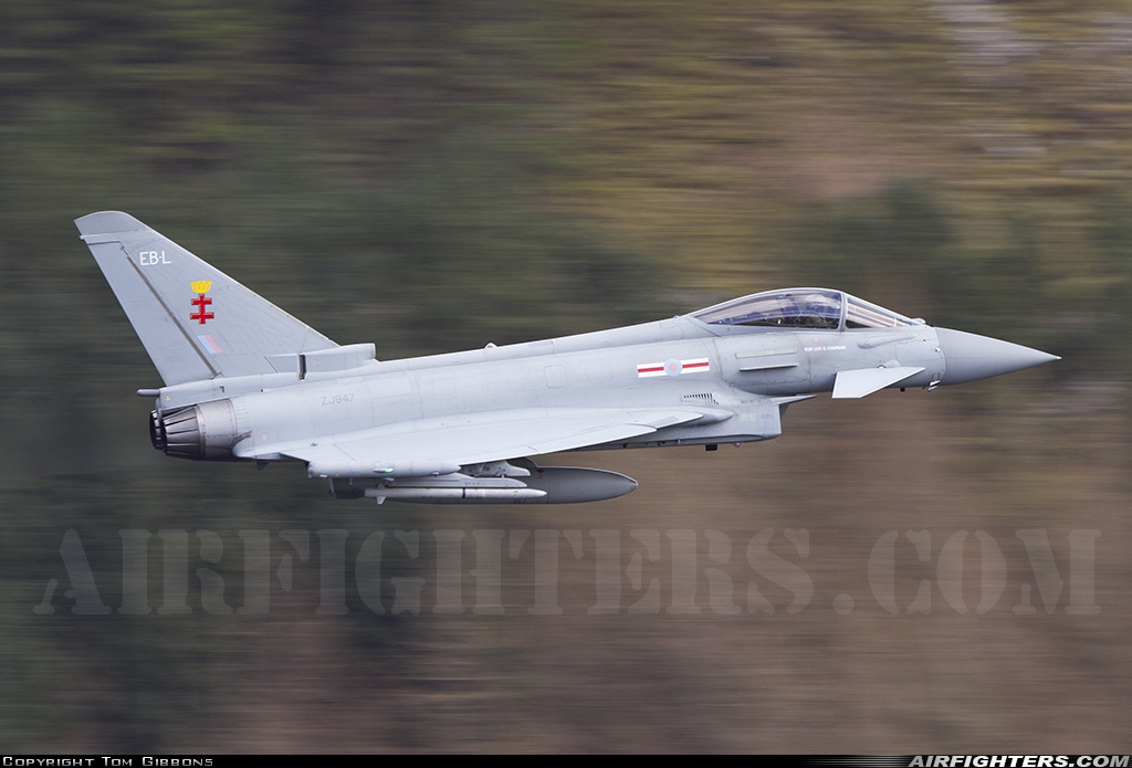 UK - Air Force Eurofighter Typhoon FGR4 ZJ947 at Off-Airport - Borders Area, UK