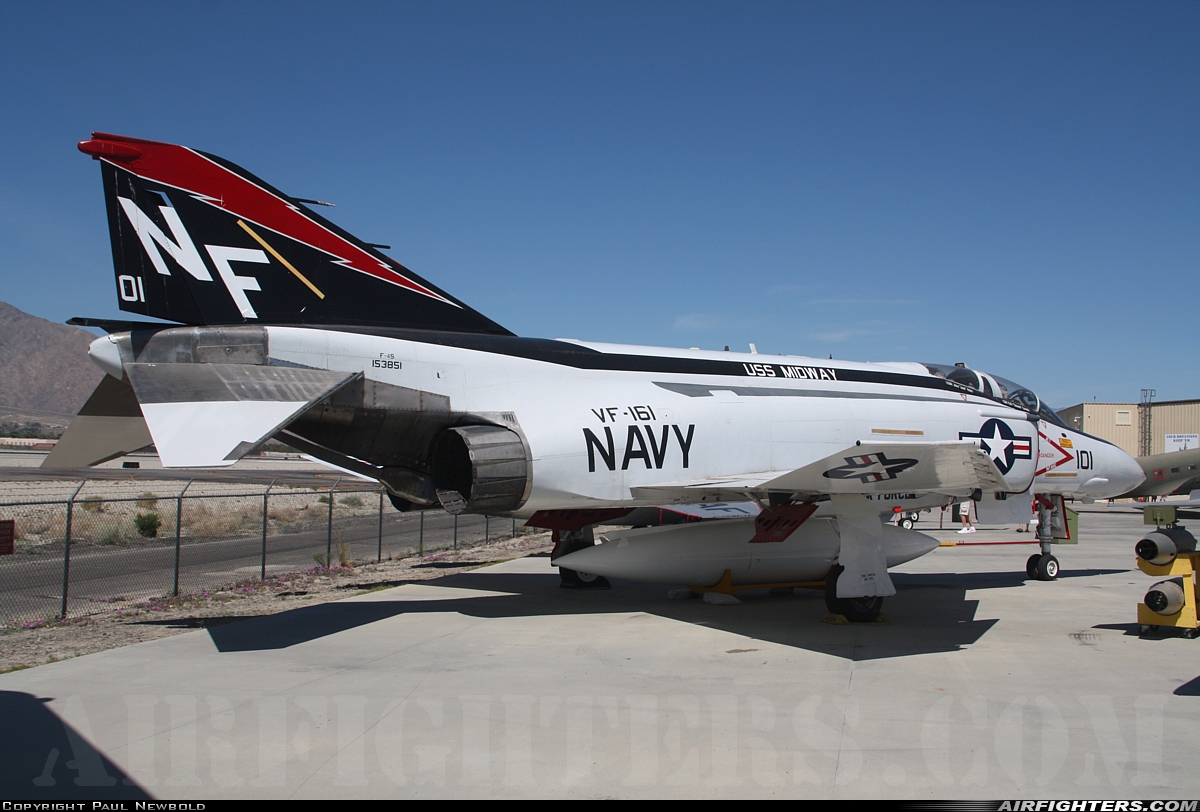 USA - Navy McDonnell Douglas F-4S Phantom II 153851 at Palm Springs - Int. (Regional / Municipal) (PSP / KPSP), USA