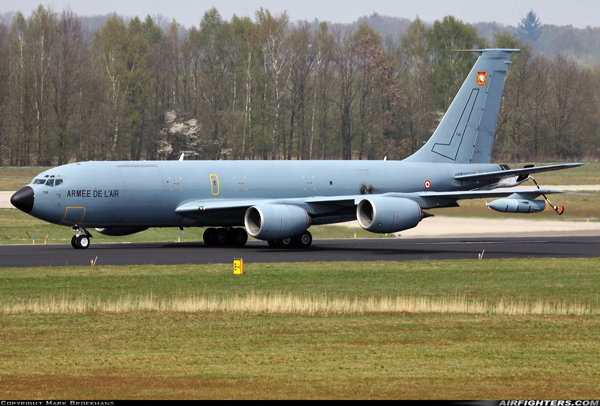 France - Air Force Boeing C-135FR Stratotanker (717-164) 735 at Eindhoven (- Welschap) (EIN / EHEH), Netherlands