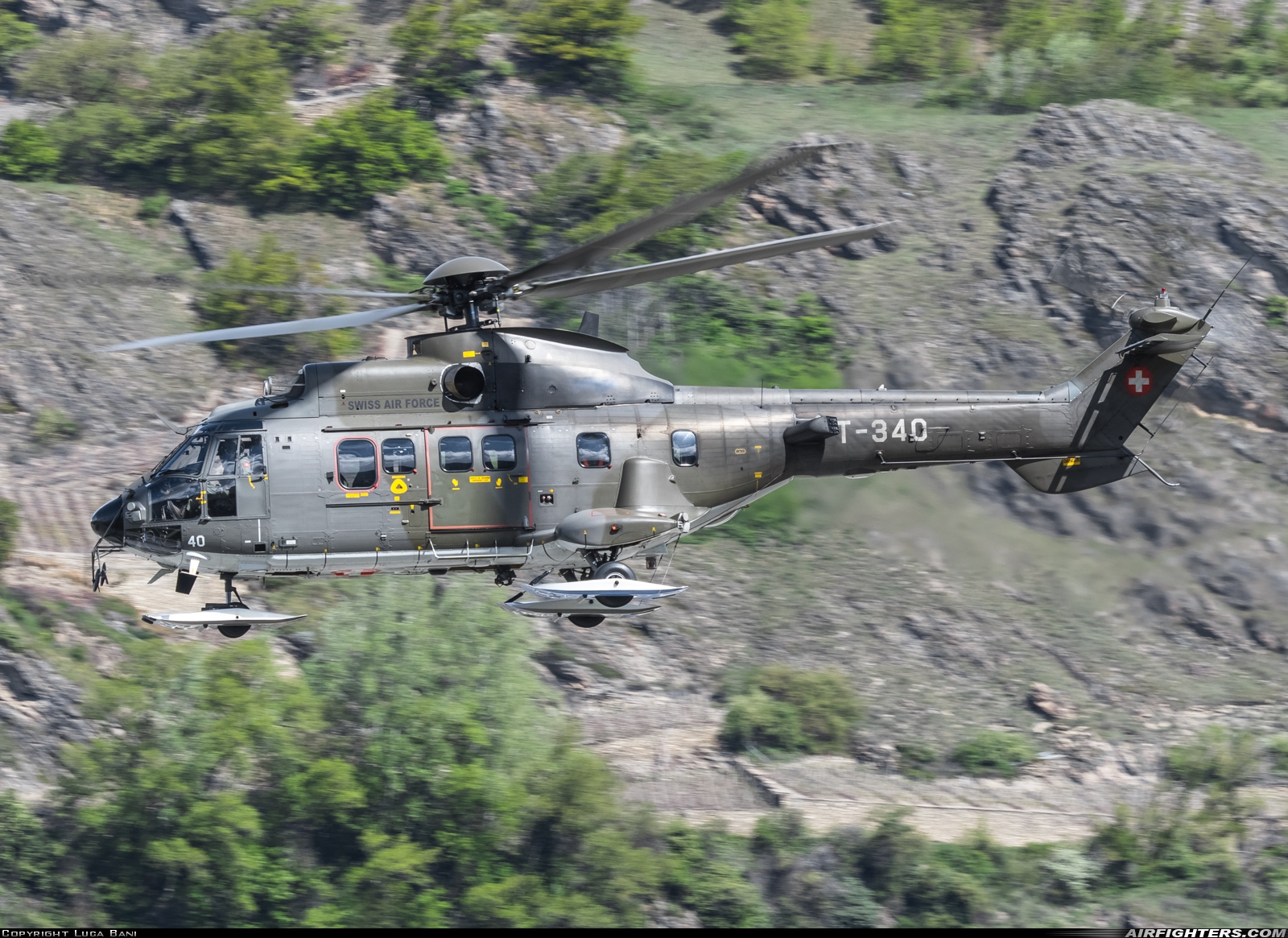 Switzerland - Air Force Aerospatiale AS-532UL Cougar T-340 at Sion (- Sitten) (SIR / LSGS / LSMS), Switzerland