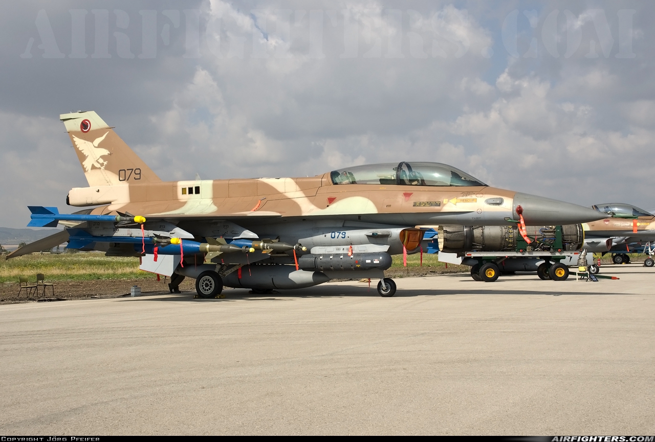 Israel - Air Force General Dynamics F-16D Fighting Falcon 079 at Ramat David (LLRD), Israel