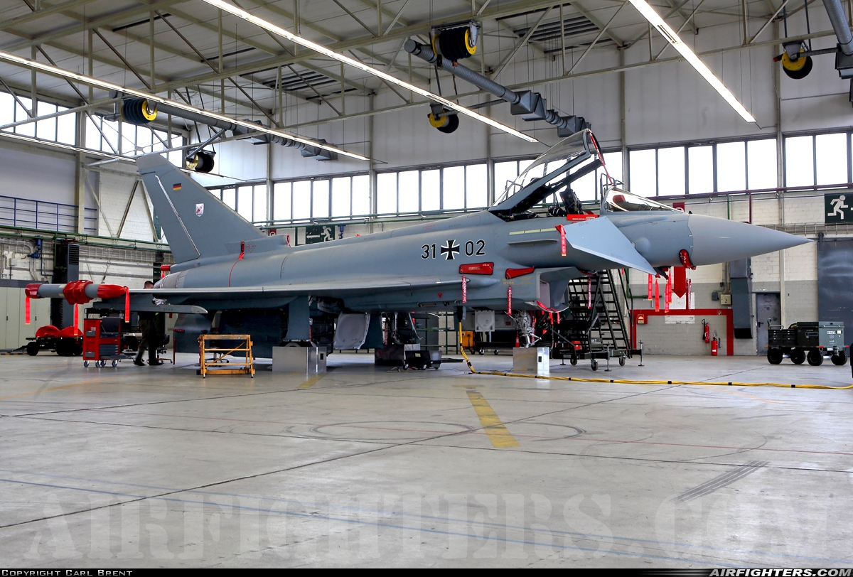 Germany - Air Force Eurofighter EF-2000 Typhoon S 31+02 at Wittmundhafen (Wittmund) (ETNT), Germany