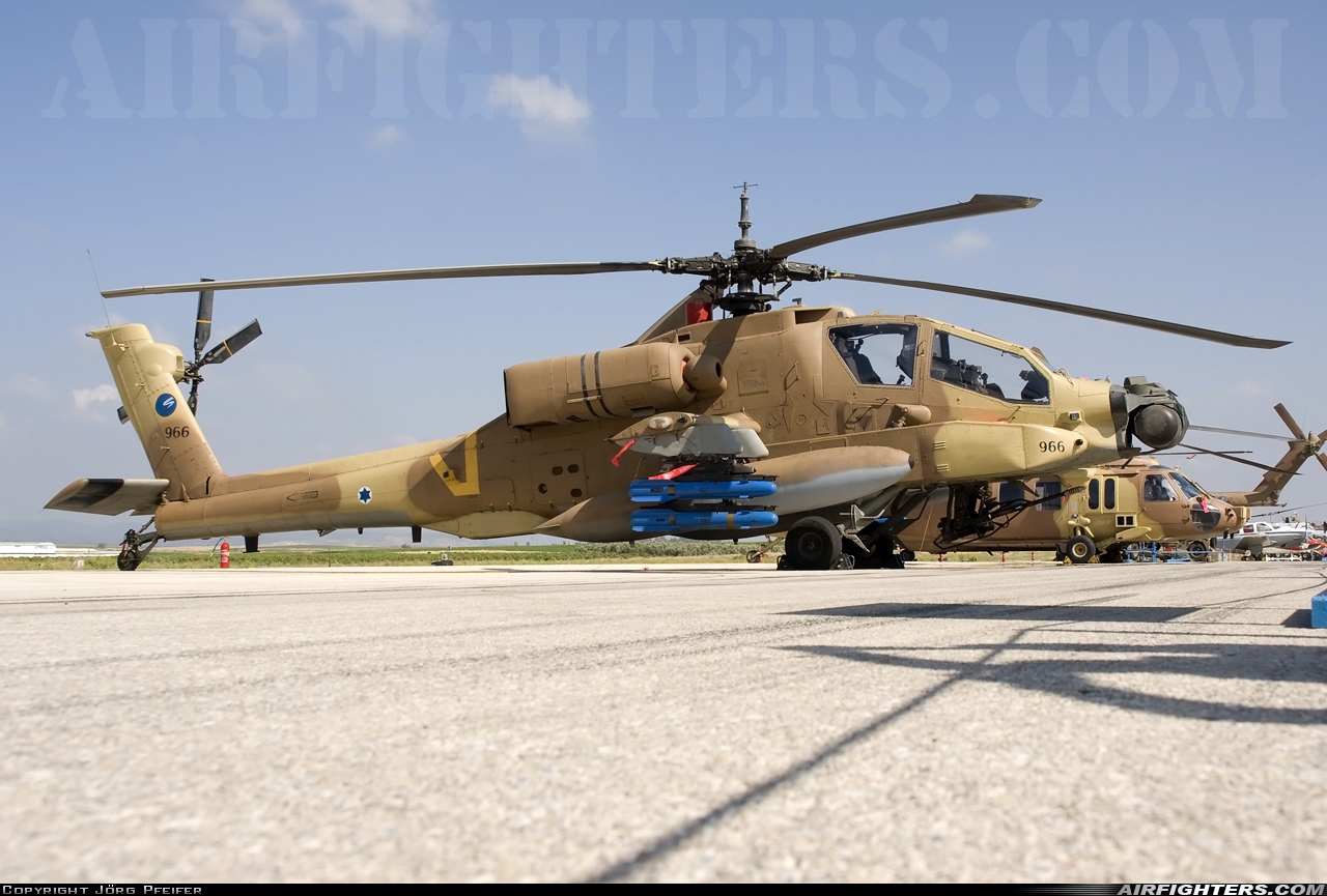 Israel - Air Force McDonnell Douglas AH-64A Peten 966 at Tel Nof (LLEK), Israel