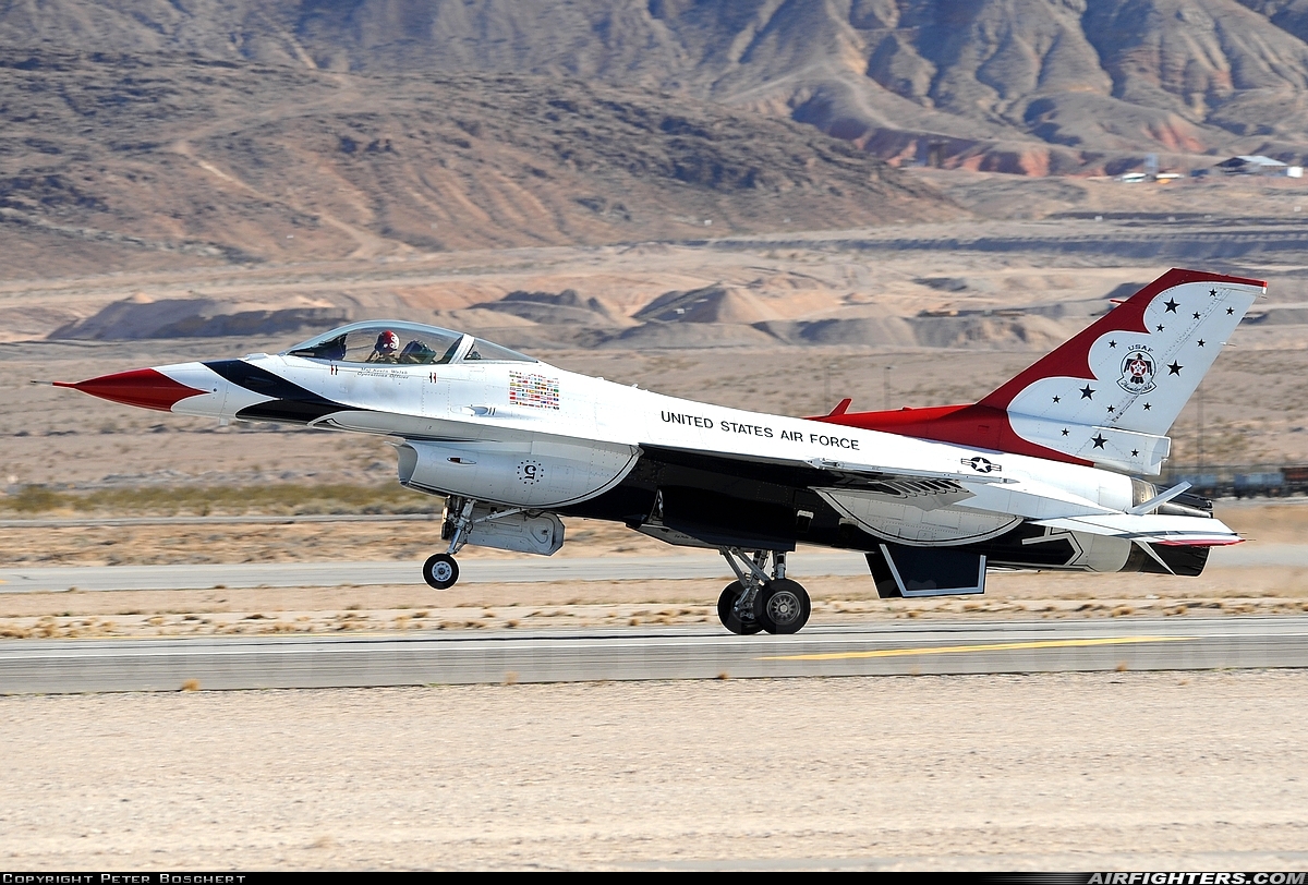 USA - Air Force General Dynamics F-16C Fighting Falcon  at Las Vegas - Nellis AFB (LSV / KLSV), USA