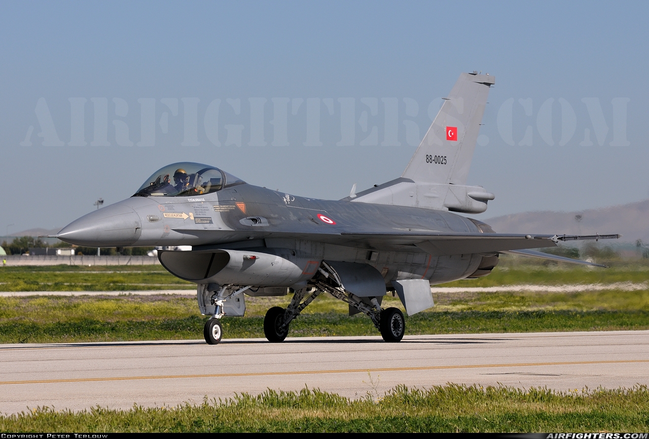 Türkiye - Air Force General Dynamics F-16C Fighting Falcon 88-0025 at Konya (KYA / LTAN), Türkiye