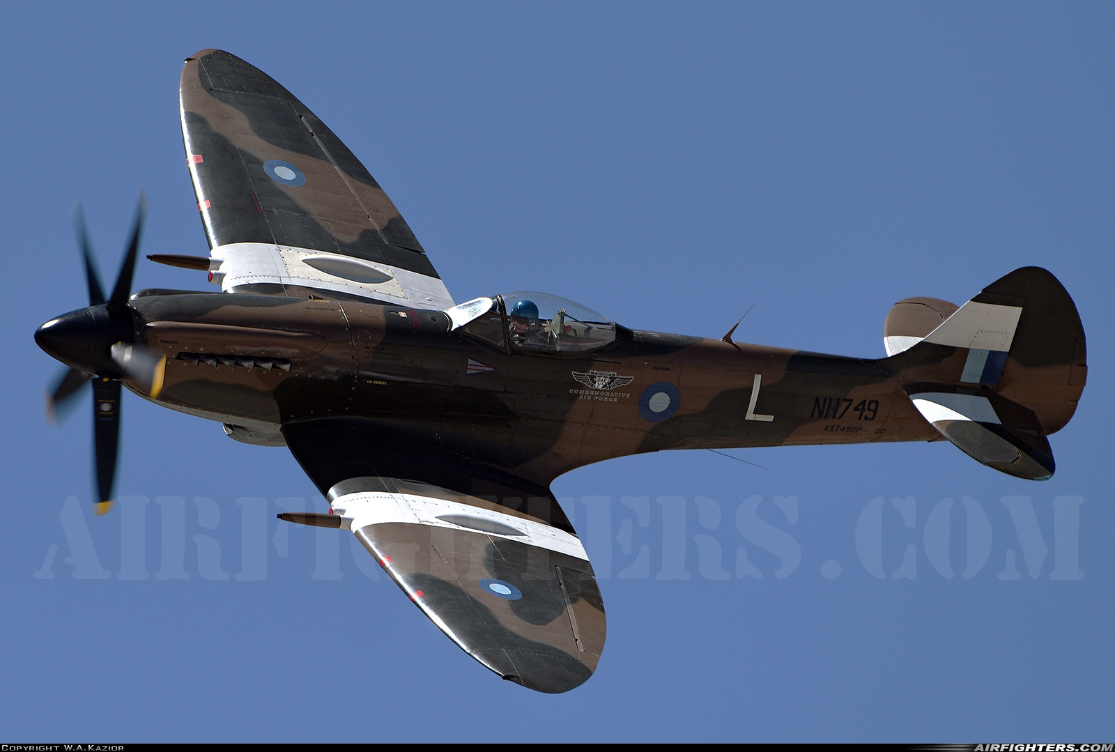 Private - Commemorative Air Force Supermarine 379 Spitfire FR.XIVe N749DP at Riverside - March ARB (AFB / Field) (RIV / KRIV), USA